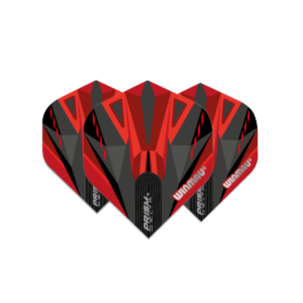 Winmau Darts Winmau Prism Delta Black and Red 210 Dart Flights