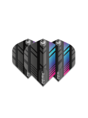 Winmau Darts Winmau Prism Delta Black and Rainbow 212 Dart Flights