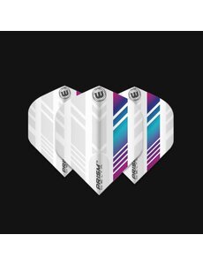 Winmau Darts Winmau Prism Delta White and Rainbow 213 Dart Flights