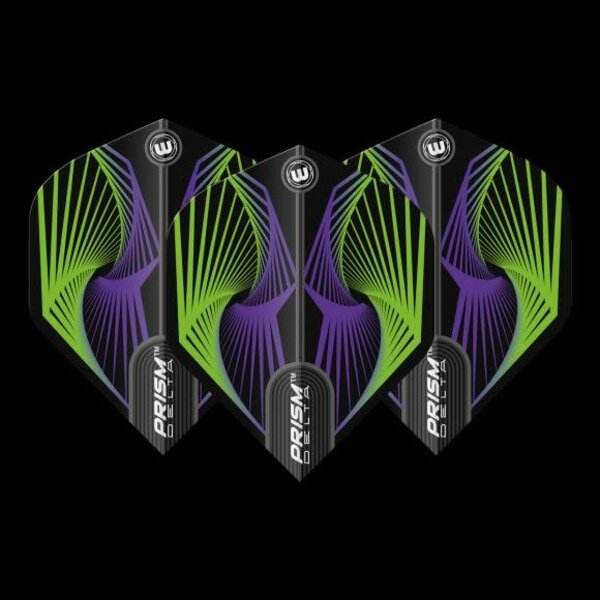 Winmau Darts Winmau Prism Delta Green and Purple 242 Dart Flights