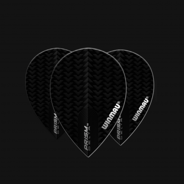 Winmau Darts Winmau Prism Delta Black Angle 500 Pear Dart Flights