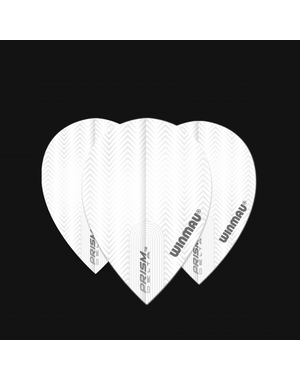 Winmau Darts Winmau Prism Delta White Angle Pear 501 Dart Flights