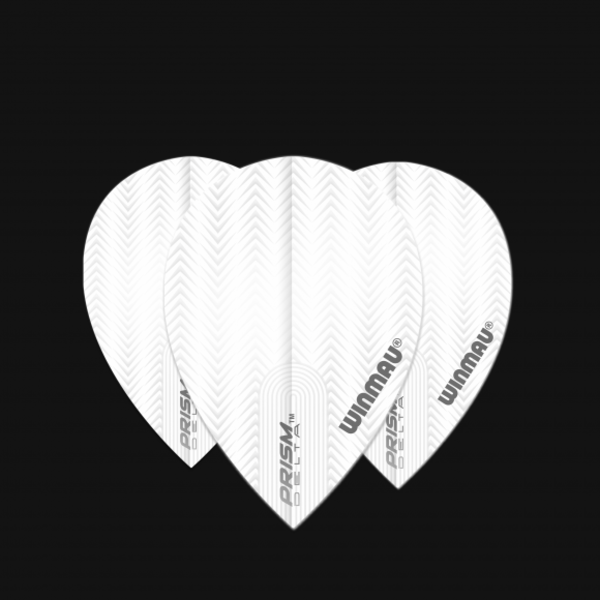 Winmau Darts Winmau Prism Delta White Angle Pear 501 Dart Flights