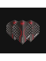 Winmau Darts Winmau Prism Zeta Black Grey and Red 306 Standard Dart Flights