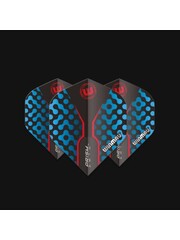 Winmau Darts Winmau Prism Zeta Black Blue and Red 307 Standard Dart Flights