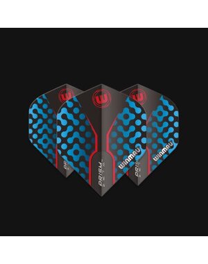 Winmau Darts Winmau Prism Zeta Black Blue and Red 307 Standard Dart Flights
