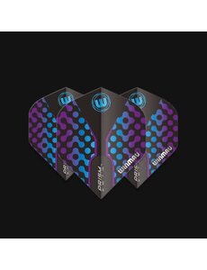 Winmau Darts Winmau Prism Zeta Black Purple and Blue 310 Standard Dart Flights