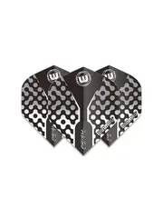 Winmau Darts Winmau Prism Zeta Black Grey White 311 Standard Dart Flights