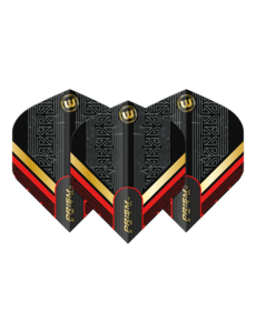 Winmau Darts Winmau Prism Zeta Black Red and Gold 312 Standard Dart Flights