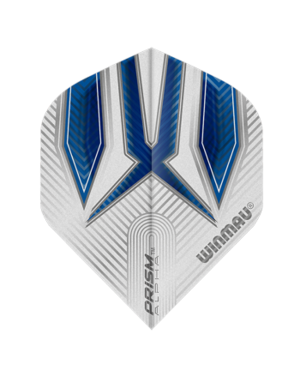 Winmau Darts Winmau Prism Alpha Blue and White 13 Standard Dart Flights