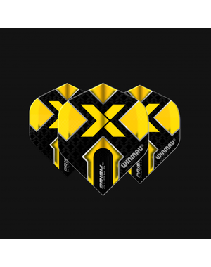 Winmau Darts Winmau Prism Alpha Black and Yellow X 132 Standard Dart Flights