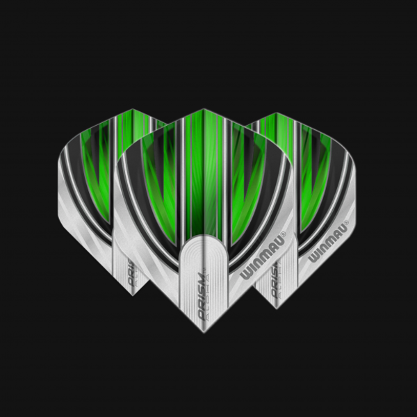 Winmau Darts Winmau Prism Alpha White and Green 136 Standard Dart Flights