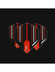 Winmau Darts Winmau Prism Alpha Black and Red 142 Standard Dart Flights