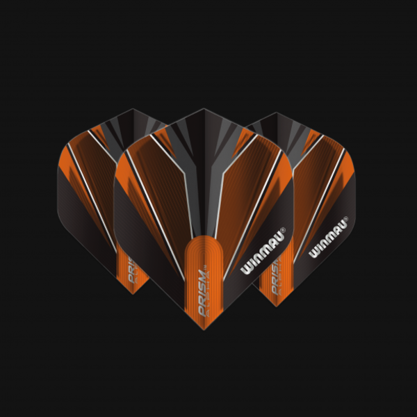 Winmau Darts Winmau Prism Alpha Black and Orange 152 Standard Dart Flights