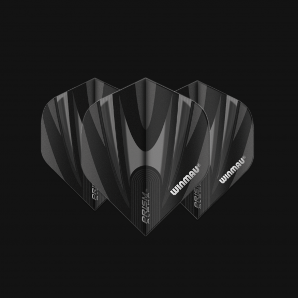 Winmau Darts Winmau Prism Alpha Black and Grey 156 Standard Dart Flights