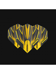 Winmau Darts Winmau Prism Alpha Black and Yellow 162 Standard Dart Flights