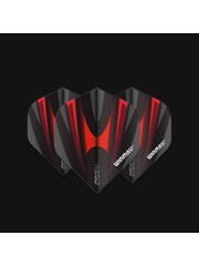 Winmau Darts Winmau Prism Alpha Black and Red 167 Standard Dart Flights
