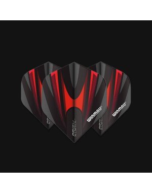 Winmau Darts Winmau Prism Alpha Black and Red 167 Standard Dart Flights