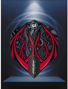 Winmau Darts Winmau Prism Alpha Grey and Red 195 Standard Dart Flights