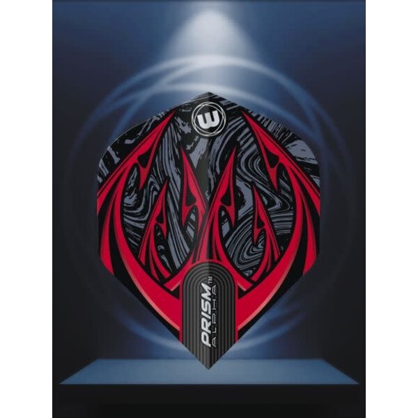 Winmau Darts Winmau Prism Alpha Grey and Red 195 Standard Dart Flights