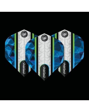 Winmau Darts Winmau Prism Alpha White and Blue 196 Standard Dart Flights