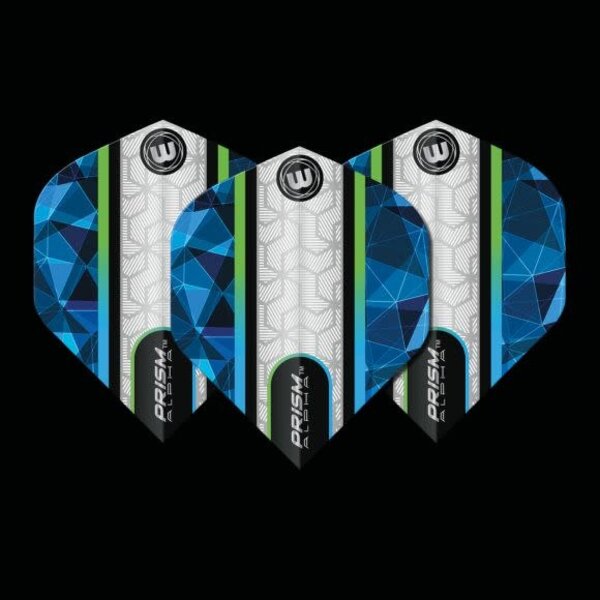 Winmau Darts Winmau Prism Alpha White and Blue 196 Standard Dart Flights