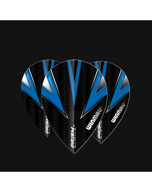 Winmau Darts Winmau Prism Alpha Black and Blue 401 Pear Dart Flights