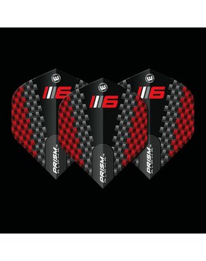 Winmau Darts Winmau Prism Alpha Black and Red Blade 6 701 Standard Dart Flights