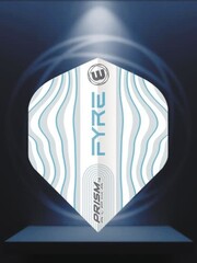 Winmau Darts Winmau Prism Alpha White Aqua and Blue Fyre 707 Standard Dart Flights