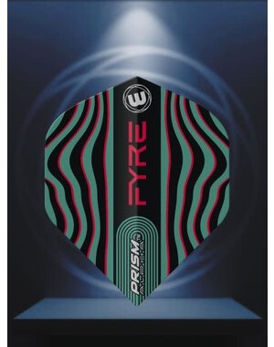 Winmau Darts Winmau Prism Alpha Black Turqoise and Red Fyre 708 Standard Dart Flights