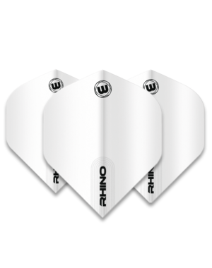 Winmau Darts Winmau Rhino White Standard Dart Flights