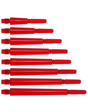 COSMO DARTS Cosmo Fit Gear Normal Locked Clear Red Dart Shafts