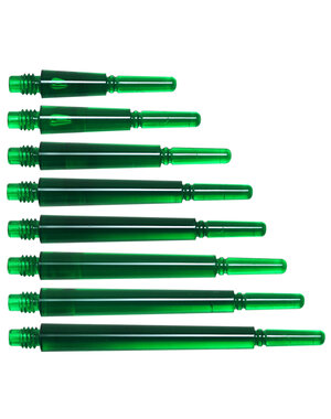 COSMO DARTS Cosmo Fit Gear Normal Spinning Clear Green Dart Shafts