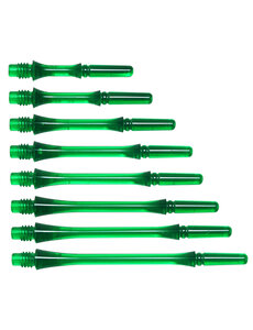 COSMO DARTS Cosmo Fit Gear Slim Locked Clear Green Dart Shafts