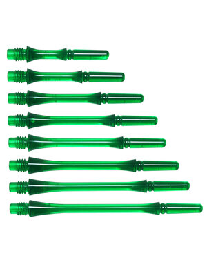 COSMO DARTS Cosmo Fit Gear Slim Locked Clear Green Dart Shafts