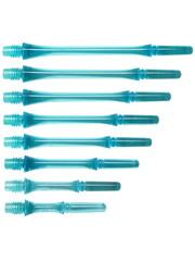 COSMO DARTS Cosmo Fit Gear Slim Locked Clear Lite Blue Dart Shafts