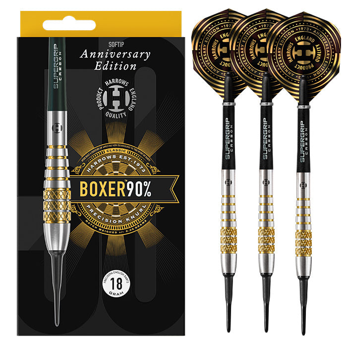 ダーツ Harrows BOXER 50TH Anniversary 18g Harrows Boxer Bomb 90% 50th Anniversary 18g Soft Tip Darts