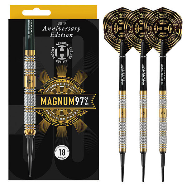 Harrows Darts Harrows Magnum 97% 50th Anniversary 18g Soft Tip Darts