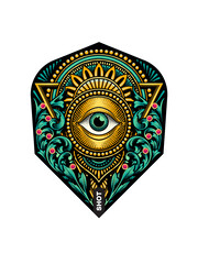 SHOT DARTS Shot Zen Kensho Dart Flight Set-Small Standard