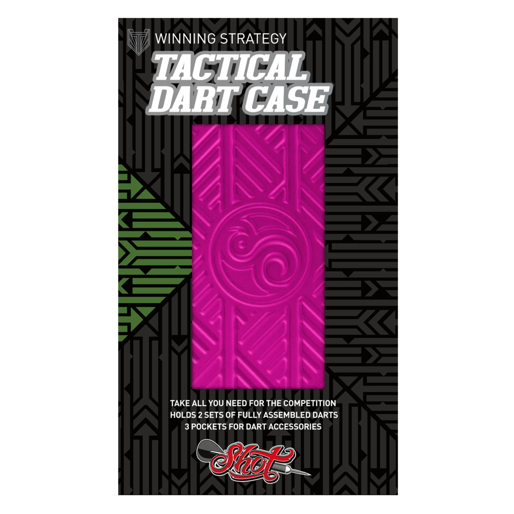 Shot Tactical Darts Case-Two Set Dart Wallet-Pink - DARTING AROUND LLC