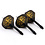 CueSoul CueSoul AK5 Jazz Metal Gold Skull on Dartboard Black Medium Dart Flights