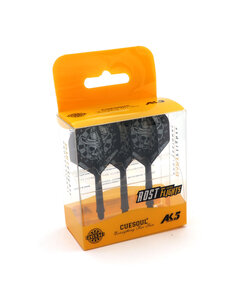 CueSoul CueSoul AK5 Jazz Metal Silver Skull on Dartboard Black Medium Dart Flights