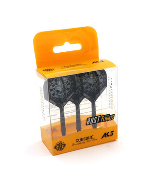 CueSoul CueSoul AK5 Jazz Metal Silver Skull on Dartboard Black Medium Dart Flights