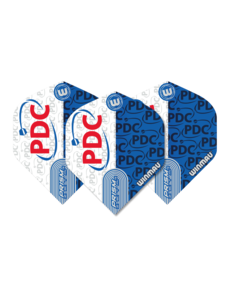 Winmau Darts Winmau Prism Zeta Extra Thick White and Blue PDC Standard Dart Flights