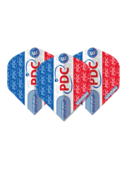 Winmau Darts Winmau Prism Zeta Extra Thick Red Blue and White PDC 324 Standard Dart Flights