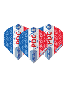 Winmau Darts Winmau Prism Zeta Extra Thick Red Blue and White PDC 324 Standard Dart Flights