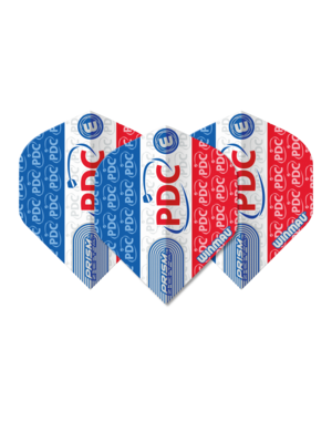Winmau Darts Winmau Prism Zeta Extra Thick Red Blue and White PDC 324 Standard Dart Flights