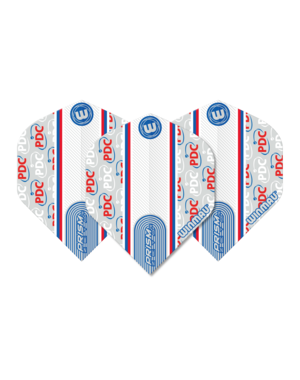 Winmau Darts Winmau Prism Zeta White PDC 327 Standard Dart Flights