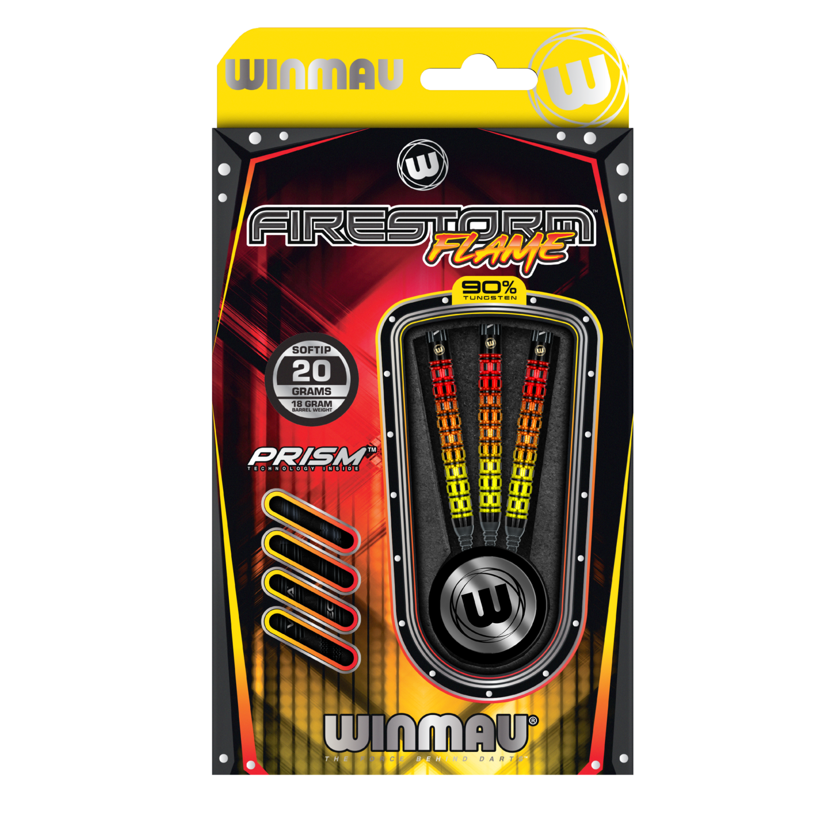 Winmau Darts Winmau Firestorm Flame Parallel Soft Tip Darts 20g