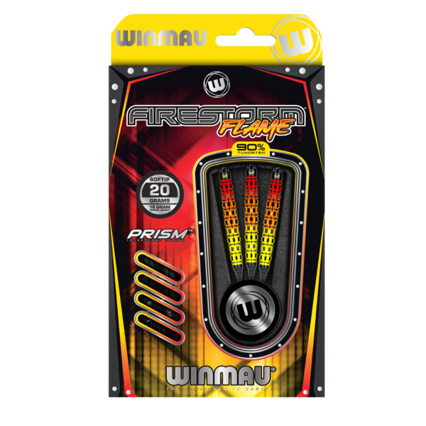 Winmau Darts Winmau Firestorm Flame Tapered Soft Tip Darts 20g